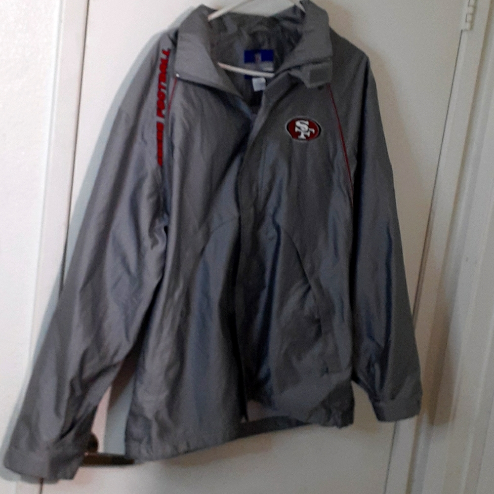 ST 49ERS FOOTBALL LIGHT WEIGHT JACKET SZ M